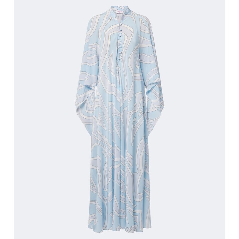 Pucci Labirinto silk crêpe de chine kaftan