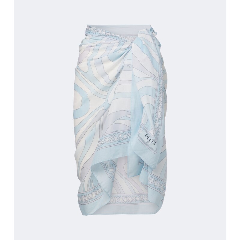 Pucci Orchidee cotton beach cover-up