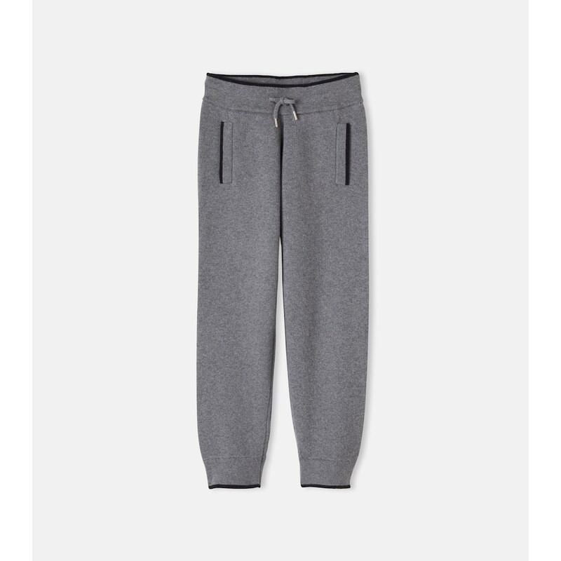 Chloé Kids Cotton and wool sweatpants