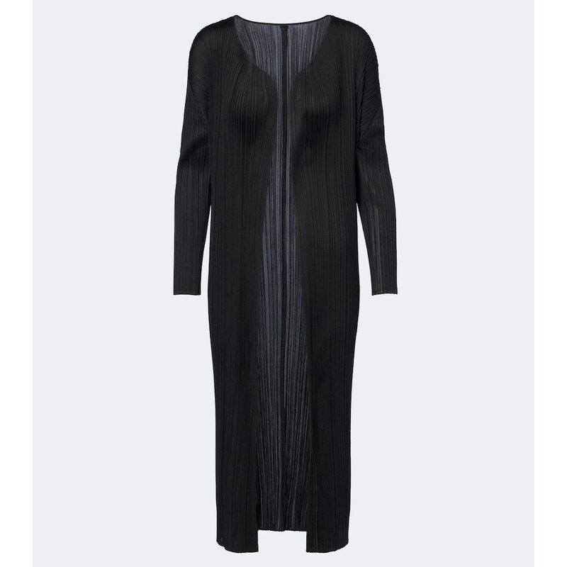 Pleats Please Issey Miyake Basics pleated cardigan
