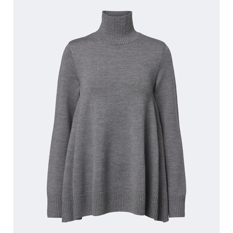 Toteme Flared wool turtleneck sweater