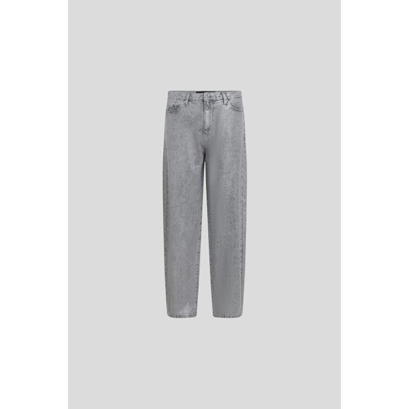 DŽÍNY KARL LAGERFELD COATED PYTHON DENIM PANTS