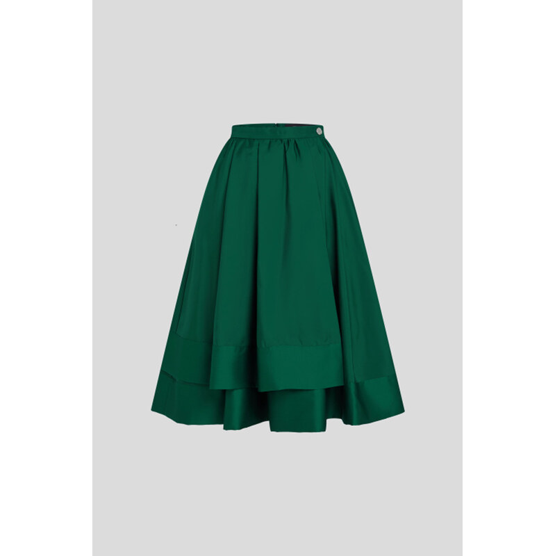 SUKNĚ KARL LAGERFELD TAFFETA MIDI SKIRT