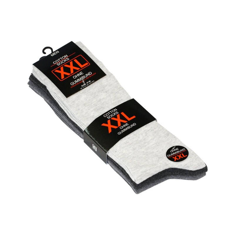 Ponožky pánské XXL vel.47/50 - šedé tóny- 3 páry