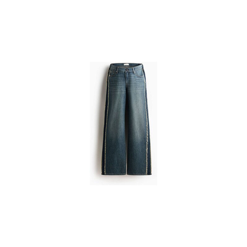 H&M - MAMA Low Waist Jeans - Tmavý Denim Blue
