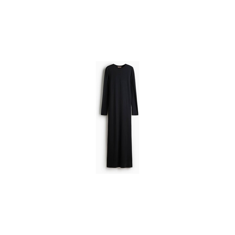 H&M - Šaty z česaného žerzeje - Černá