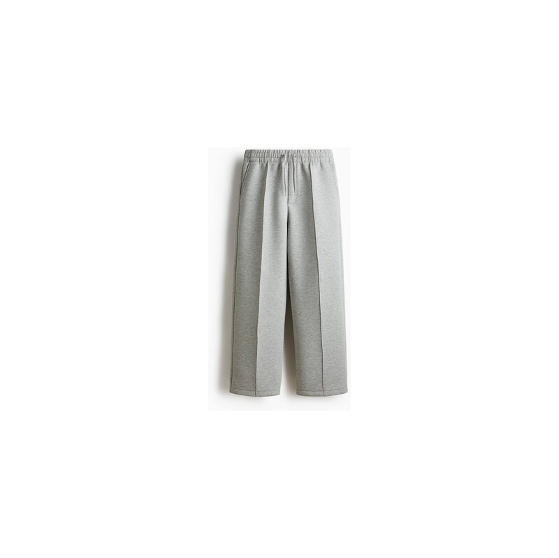 H&M - Elegantní kalhoty jogger Relaxed Fit - Světle Šedý Melír