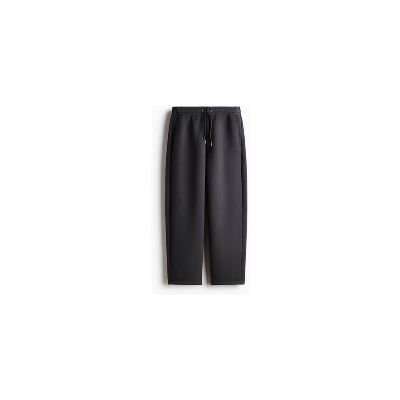 H&M - Soudkovité kalhoty jogger scuba Relaxed Fit - Dark Grey