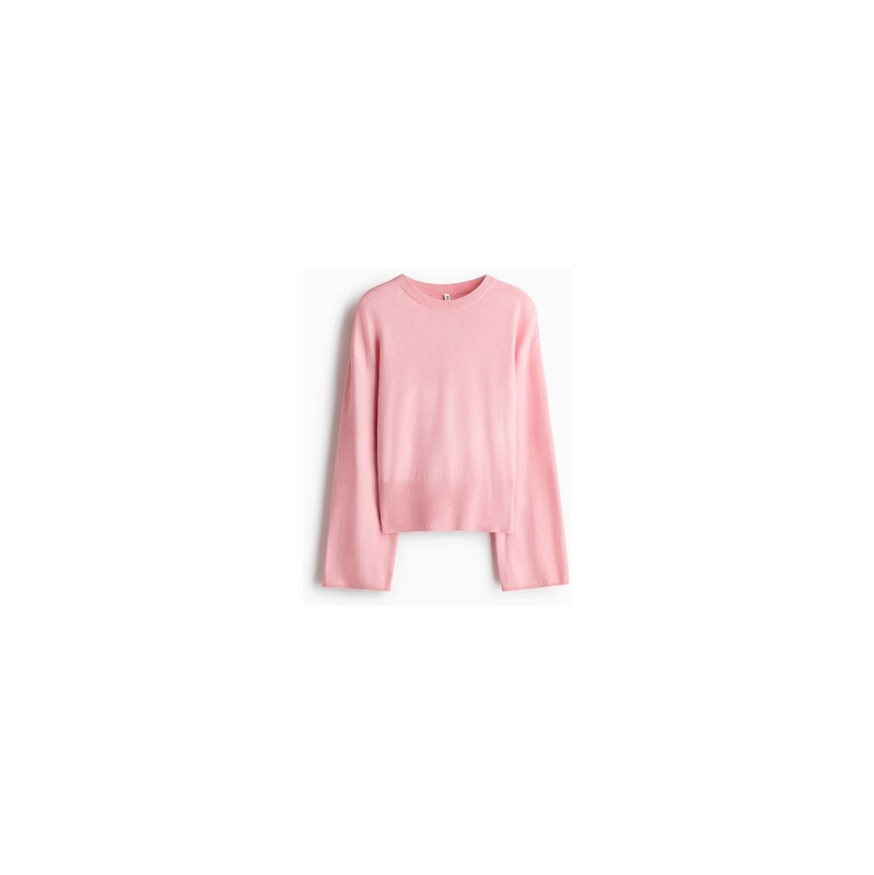 H&M - Pletený svetr - Tlumená Světle Růžová