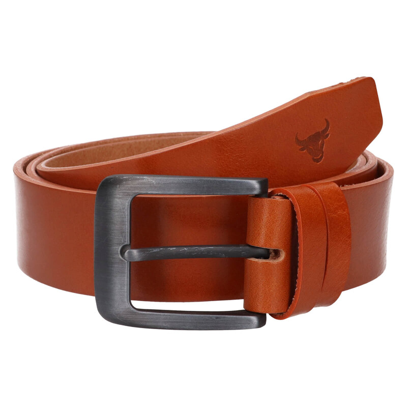Pánský kožený opasek Belt Toro Lenny - koňak