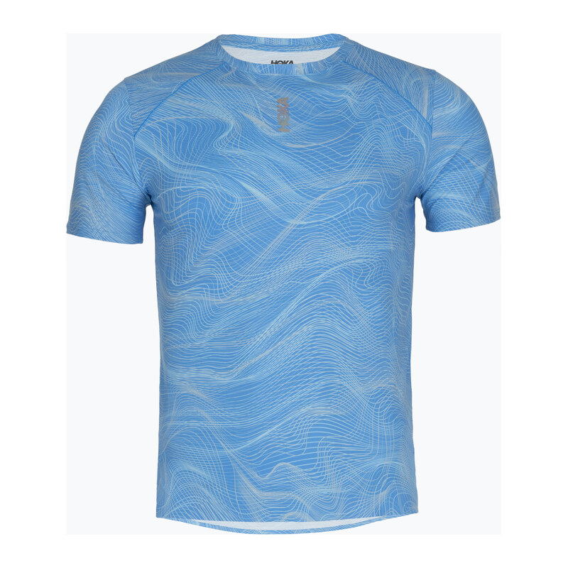 Pánské běžecké tričko HOKA EveryRun CLF PRT mineral blue
