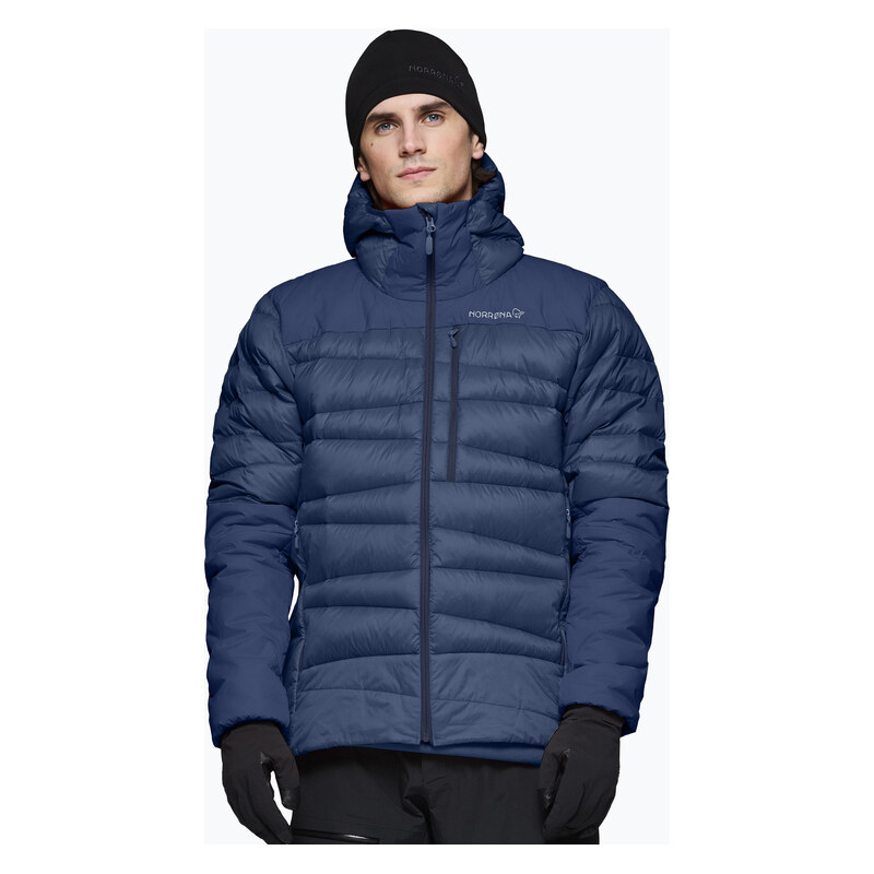 Pánská péřová bunda NORRONA Falketind Down 750 Zip Hood indigo