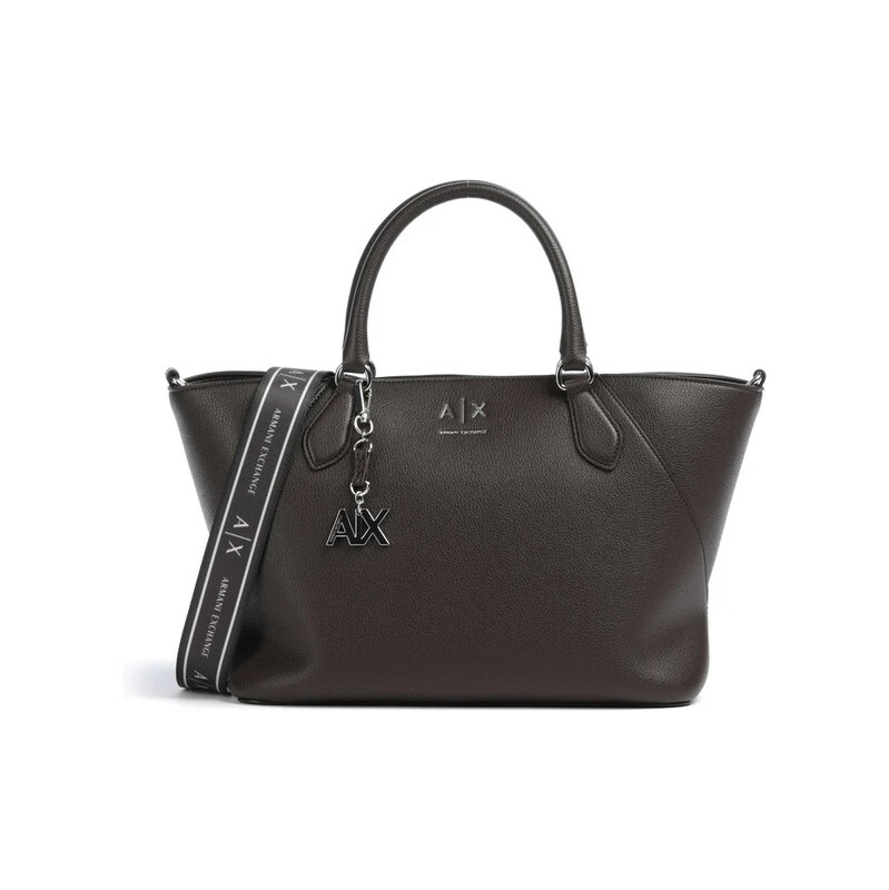 Armani Exchange Isabela medium kabelka tmavě hnědá