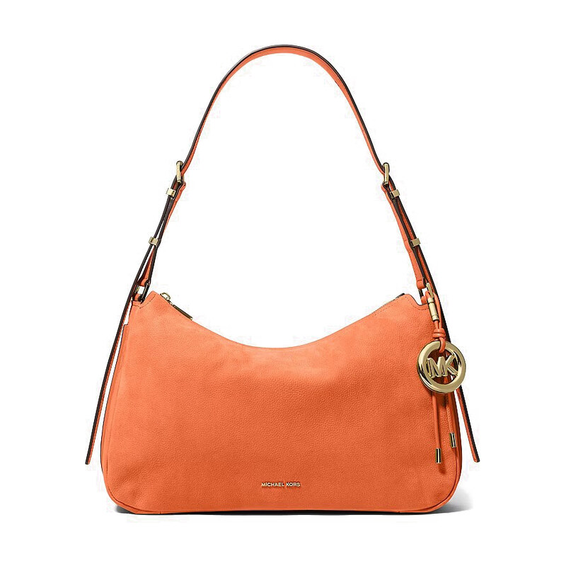 Michael Kors Nolita medium nubuck kabelka oranžová