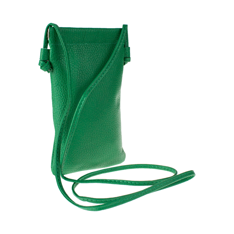 Zelená kožená italská crossbody kabelka Mia Verde NovaKabelka.cz