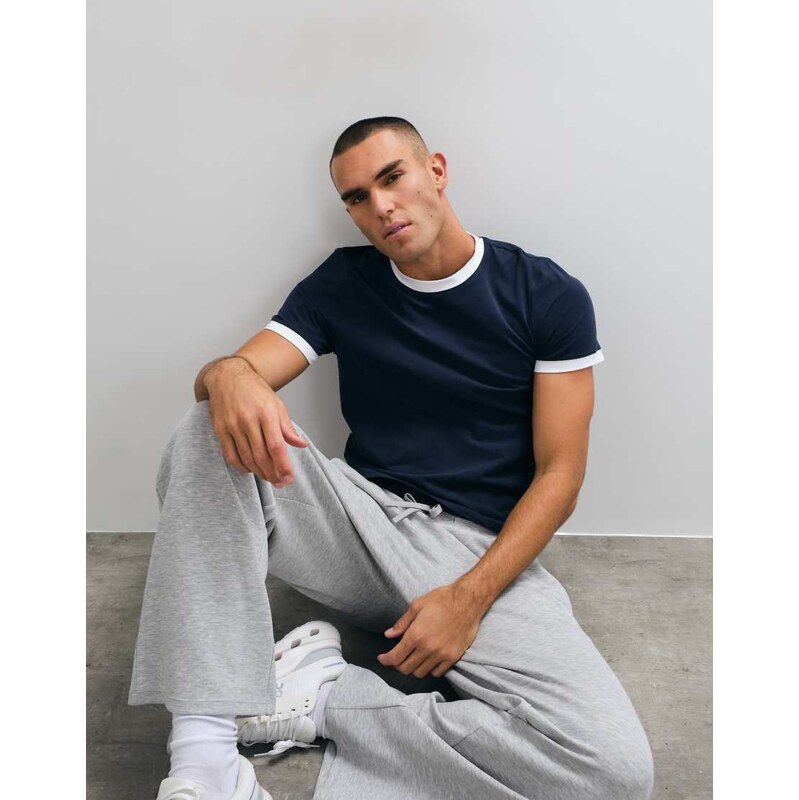 4505 shrunken muscle fit cotton baby ringer tee with quick dry