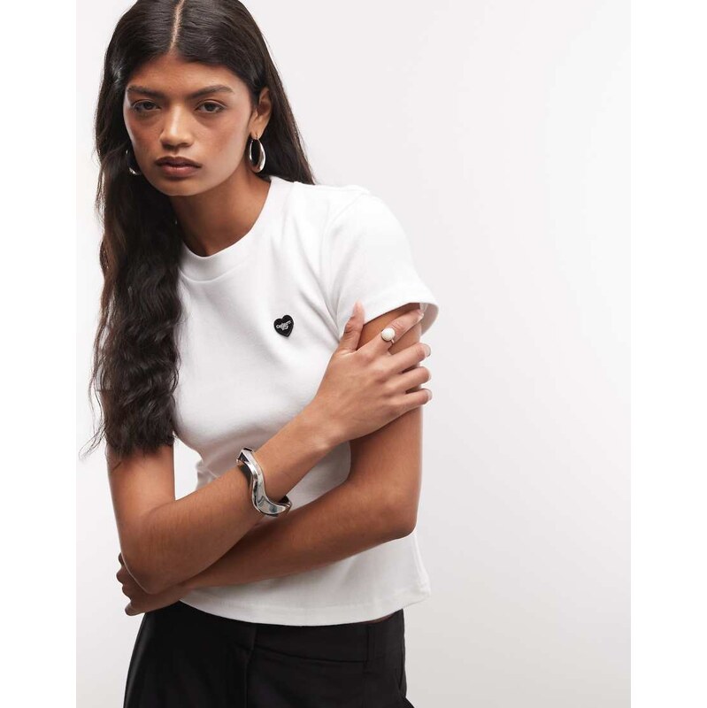 Carhartt WIP Small Heart Patch t-shirt in white