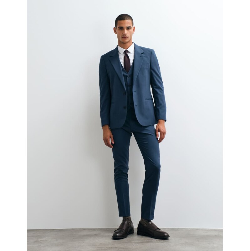 ASOS DESIGN skinny suit trousers in navy
