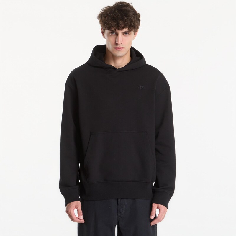 Mikina Diesel S-Macs-Hood-Megoval-D Sweat-Shirt Black M