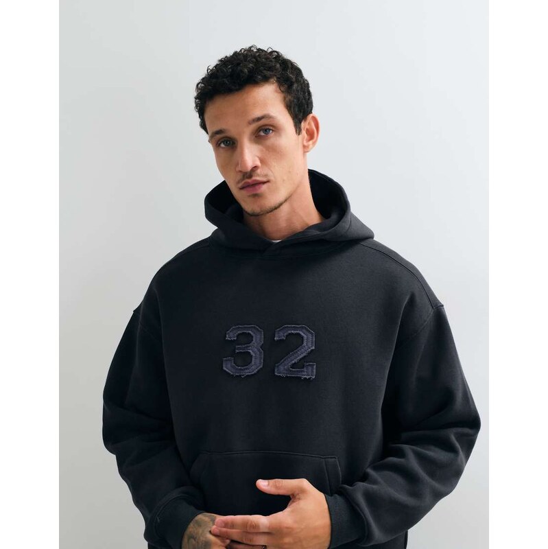 Cotton On box fit hoodie in black
