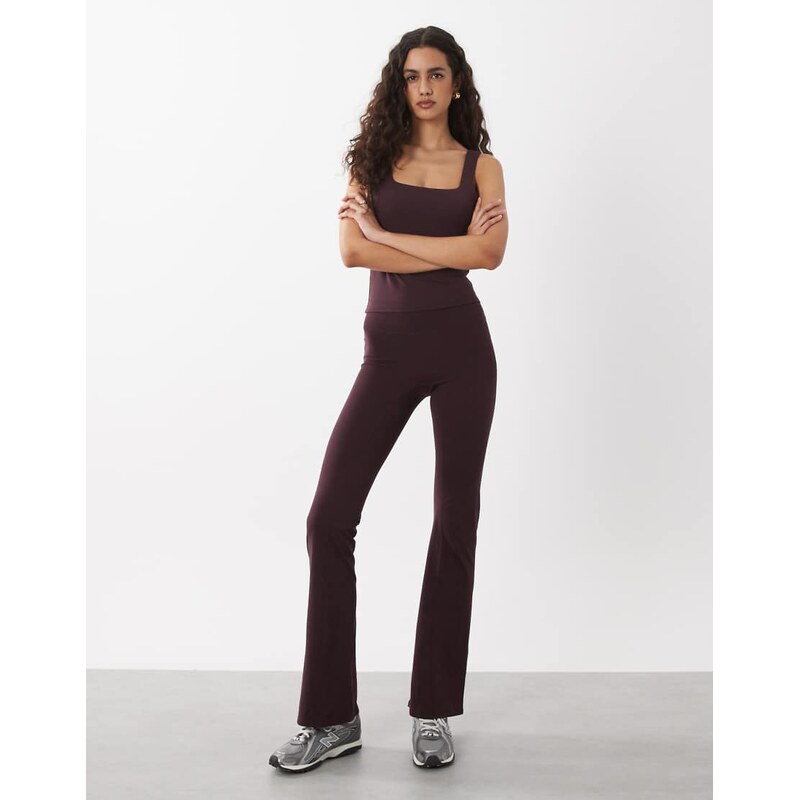 Cotton On active ultra soft contour flare trouser in italian