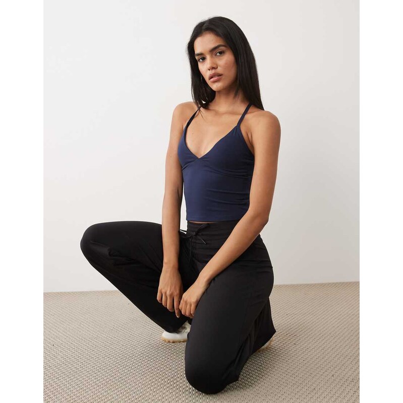 Cotton On active ultra soft tri crossback cami in prep sport