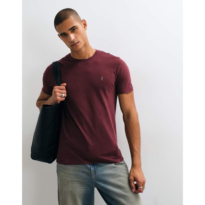 AllSaints Brace short sleeve logo t-shirt in red