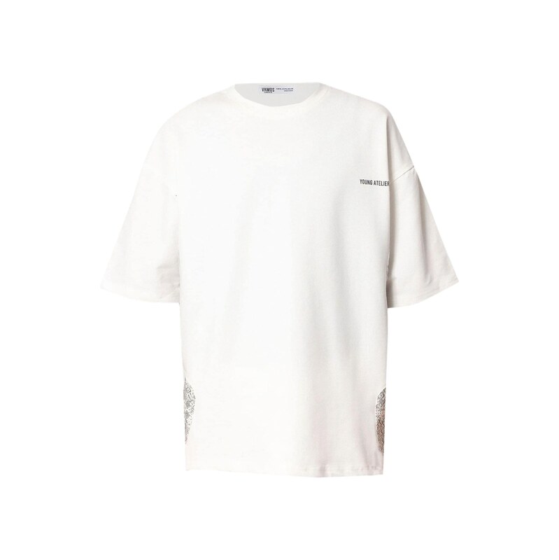 VAMOS CLO Tričko černá / offwhite