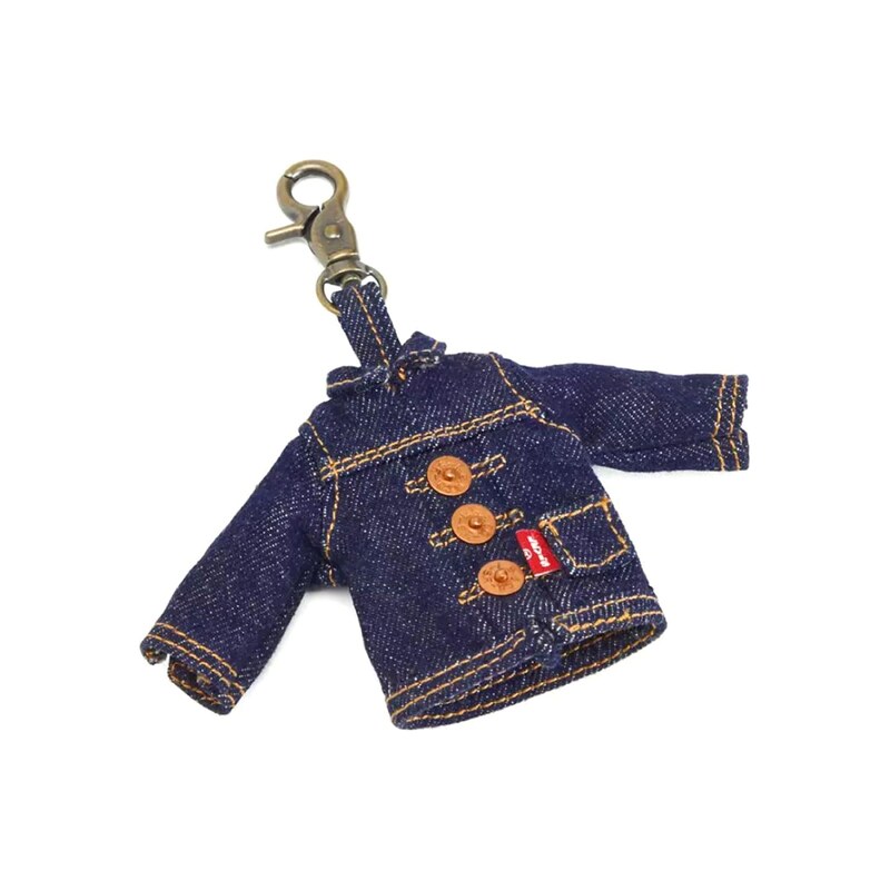 LEVIS  Přívěsek na klíče LEVIS MINI TRUCKER CHARM OCEAN INDIGO