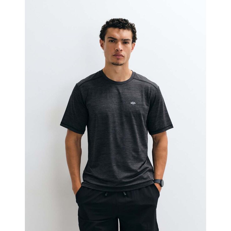 Jack & Jones Sports lightweight jersey training t-shirt in black