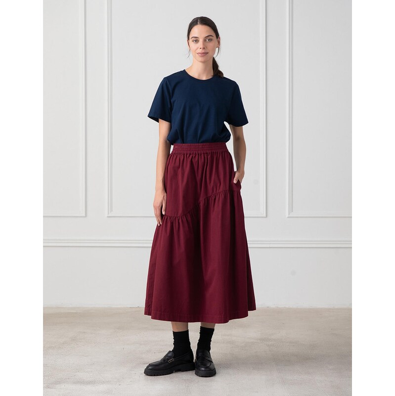 Studio Nila Sukně Maya Burgundy XS