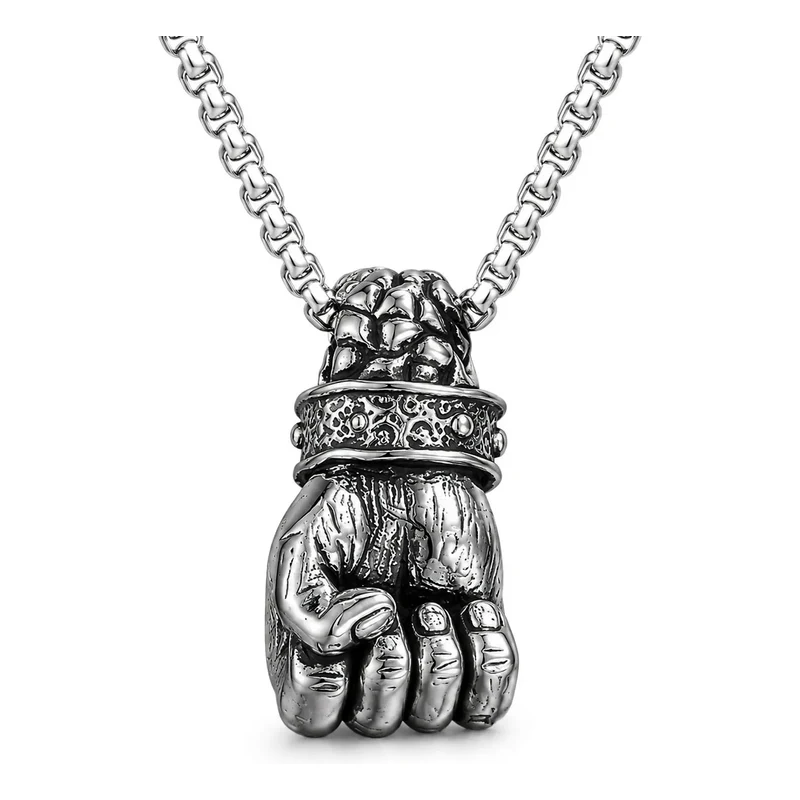Impress Jewelry Ocelový přívěsek Zaťatá pěst – Symbol vzdoru