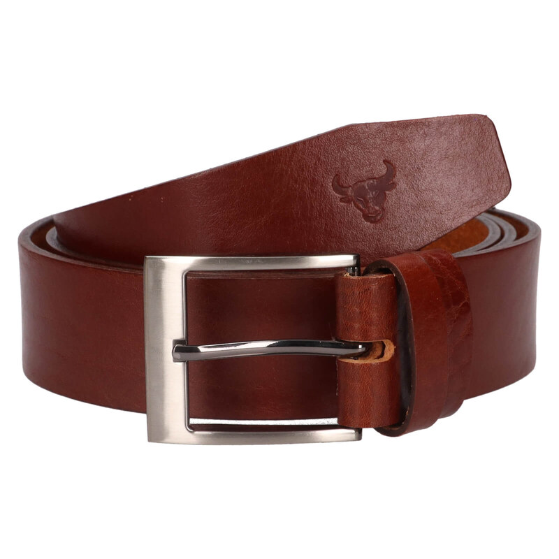 Pánský kožený opasek Belt Toro Tommy - hnědá