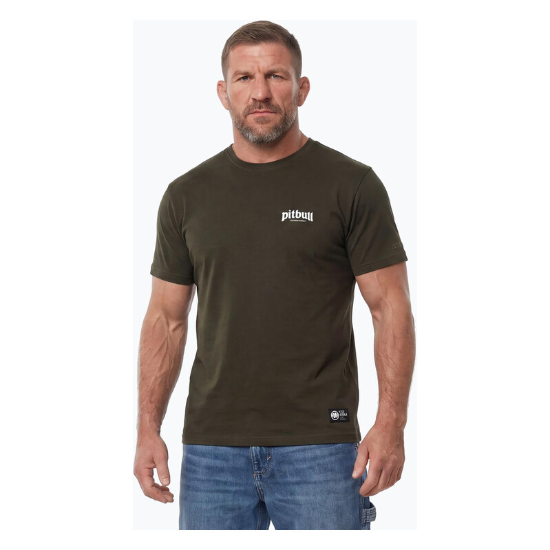 Pánské tričko na lezení Pitbull OSide Small dark green