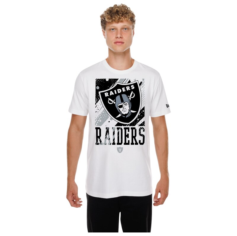 New Era Pánské tričko Las Vegas Raiders NFL Oversized Tee bílá
