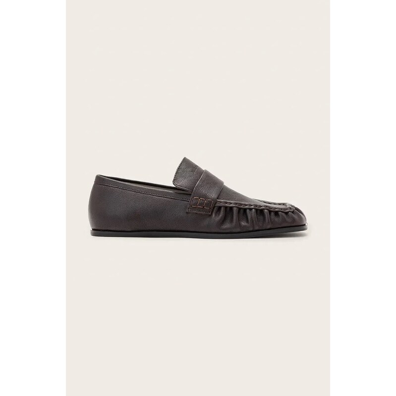 AllSaints Mokasíny dámské kožené Julie Loafer