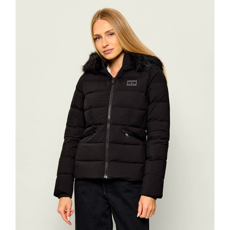 Tommy Jeans Péřová bunda | Slim Fit | shearling