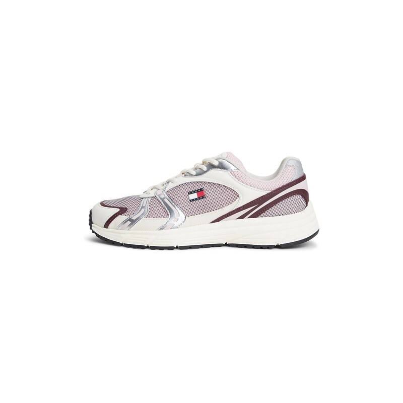 Tommy Jeans Tenisky režná / růže / bordó / stříbrná