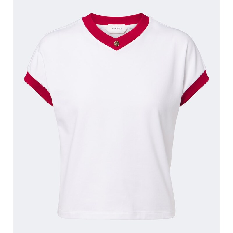 Versace Medusa cotton-blend jersey T-shirt