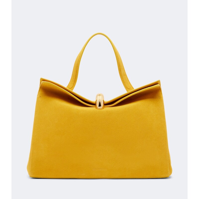 Jacquemus Valerie Medium suede top-handle bag