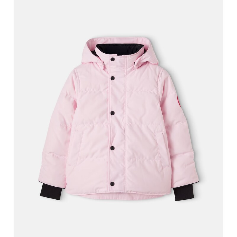Canada Goose Kids Snowy Owl hooded ski jacket