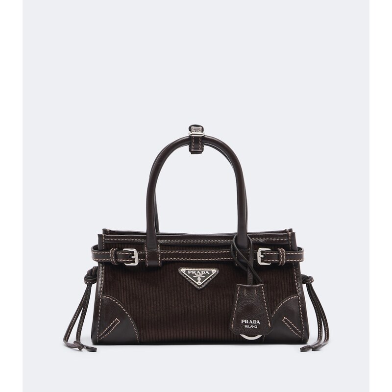 Prada Prada Bonnie Small corduroy top-handle bag