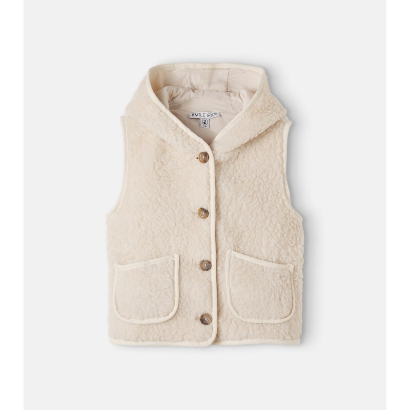 Emile et Ida Hooded teddy vest