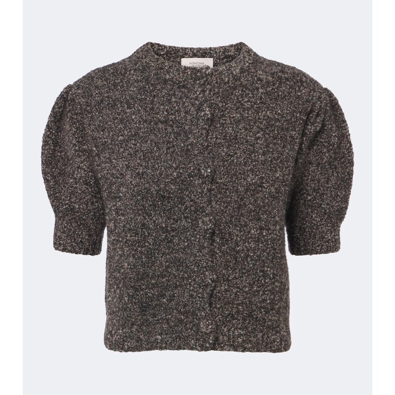 Agnona Cashmere, silk, and wool cardigan