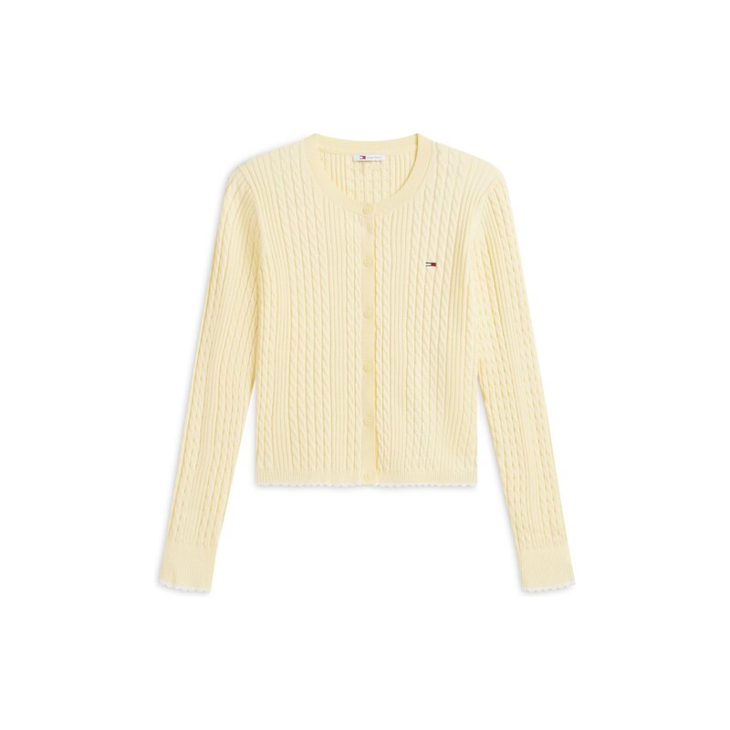 Tommy Jeans Kardigan světle žlutá