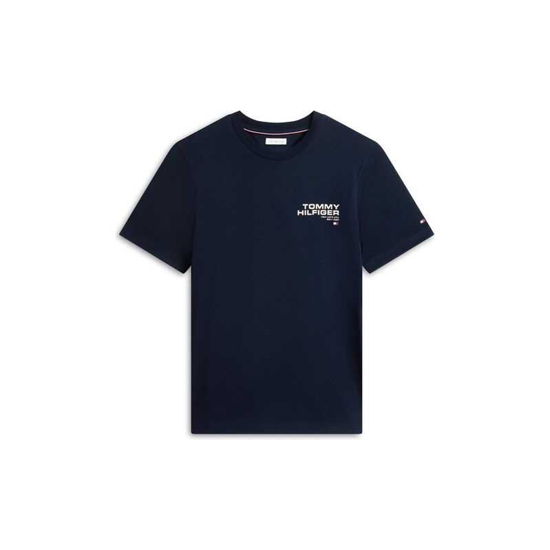 TOMMY HILFIGER Tričko NY modrá / námořnická modř / tmavě červená