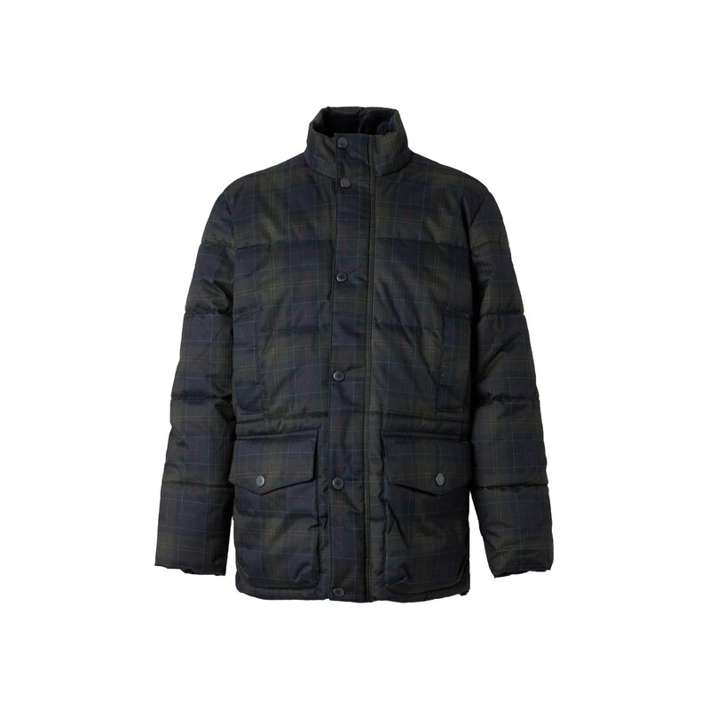 Barbour Přechodná bunda Lonnen Tartan marine modrá / olivová