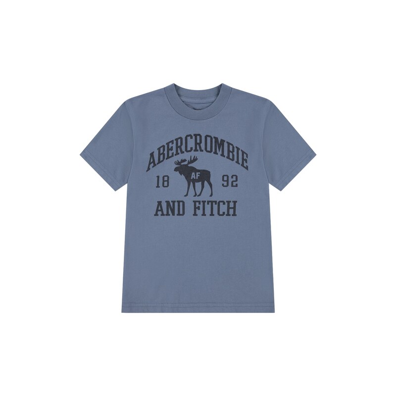 Abercrombie & Fitch Tričko modrá / černá