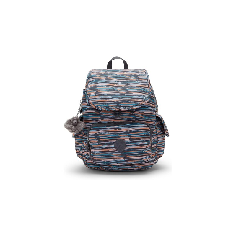 KIPLING Batoh City Pack S modrá / tmavě modrá / oranžová
