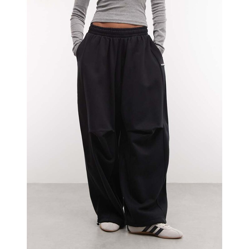 COLLUSION xl baggy jogger in black co-ord